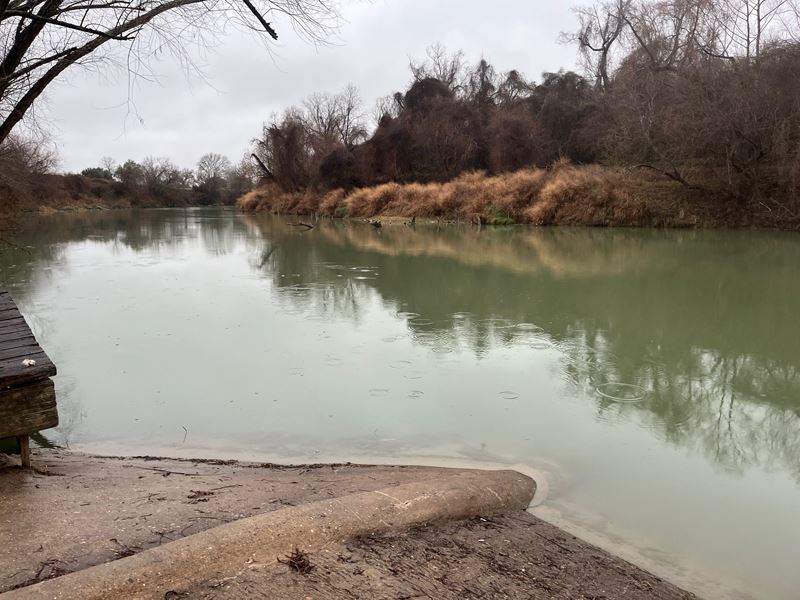 The Guadalupe River on a rainy day